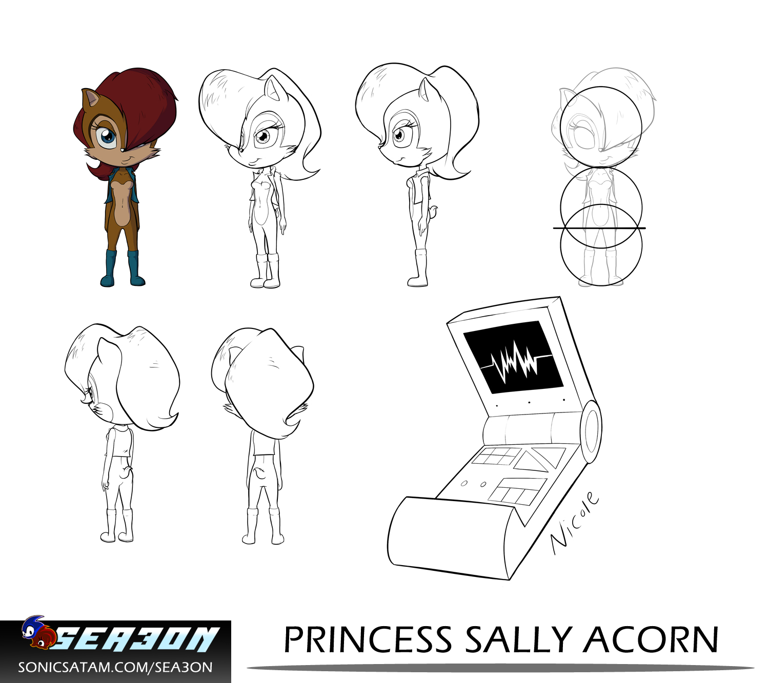 Sally Model Sheet