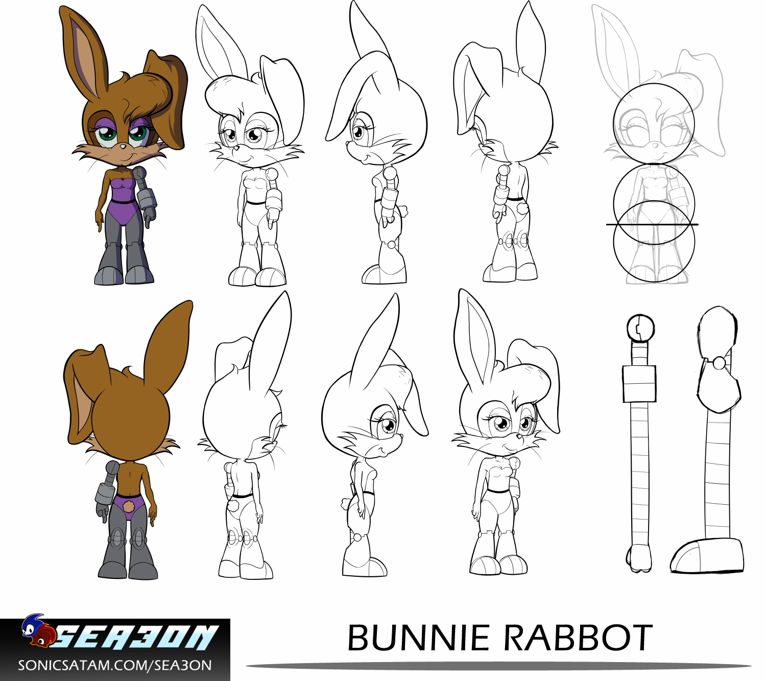 Bunnie Model Sheet