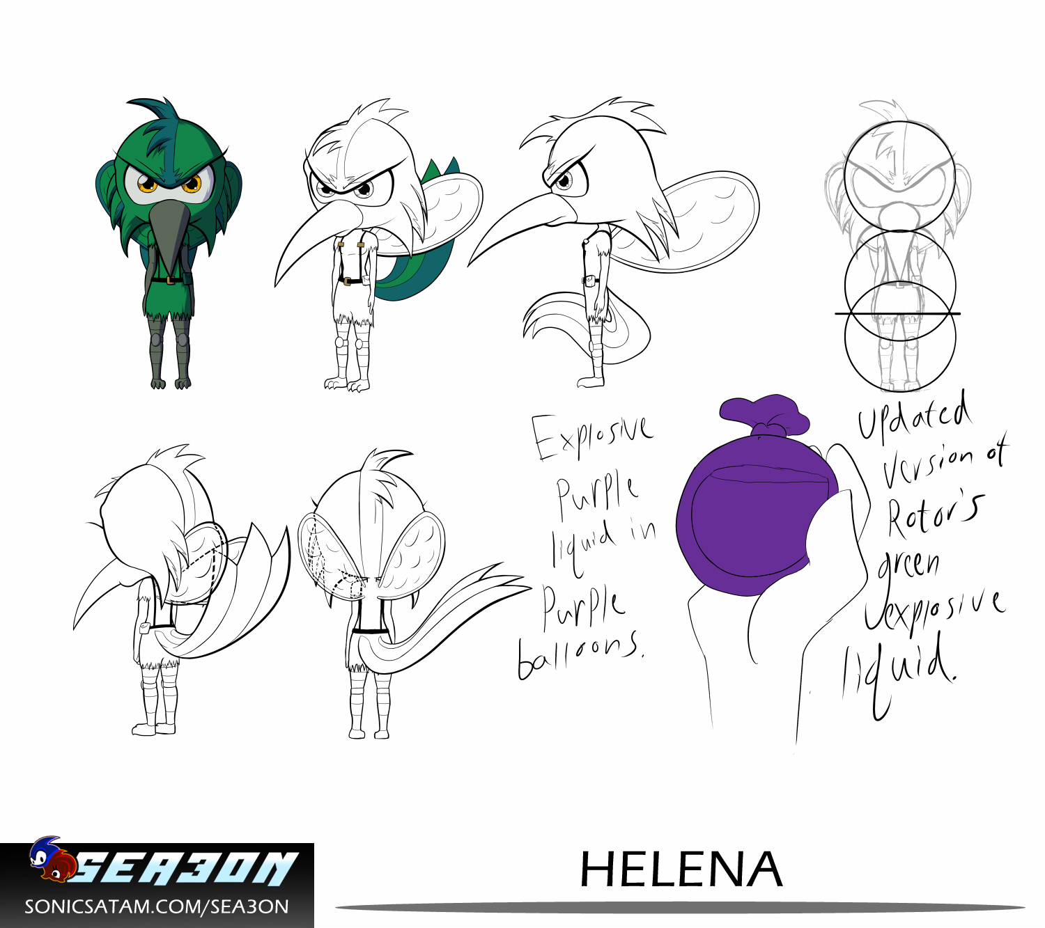 Helena Model Sheet
